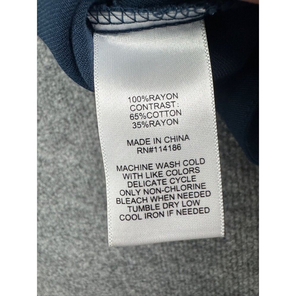 Frye Navy Blue Utility Jacket with Cream Floral Lining - Picture 7 of 7